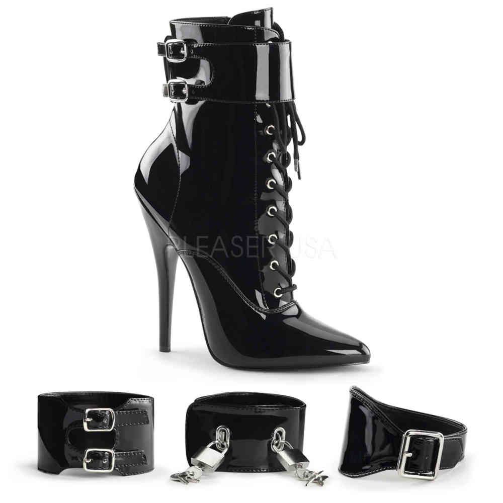 Devious - DOMINA1023 Ankle boot - Pole dance shoes - Black Product image